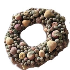 Frosted Fruit Wreath